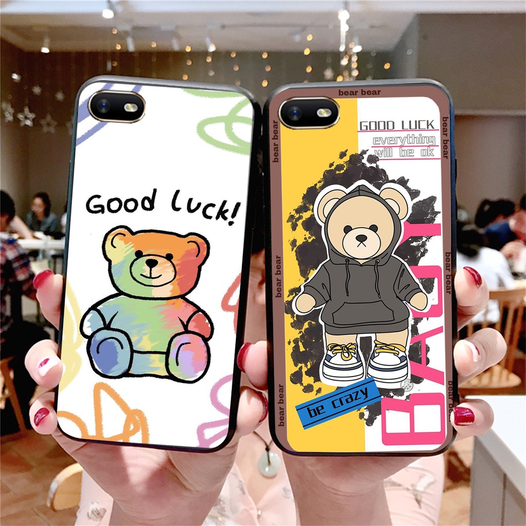 Ốp lưng Oppo A3s / A1k / Realme C1 / Realme C2 in hình cute, mẫu chú gấu siêu đẹp- GIÁ RẺ
