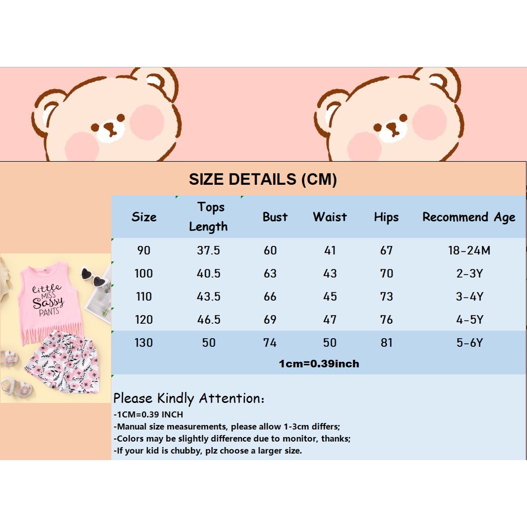Set đồ mùa hè 2 món MIKRDOO gồm áo ba lỗ in họa tiết hoa + quần ngắn đáng yêu cho bé gái 1-6 tuổi