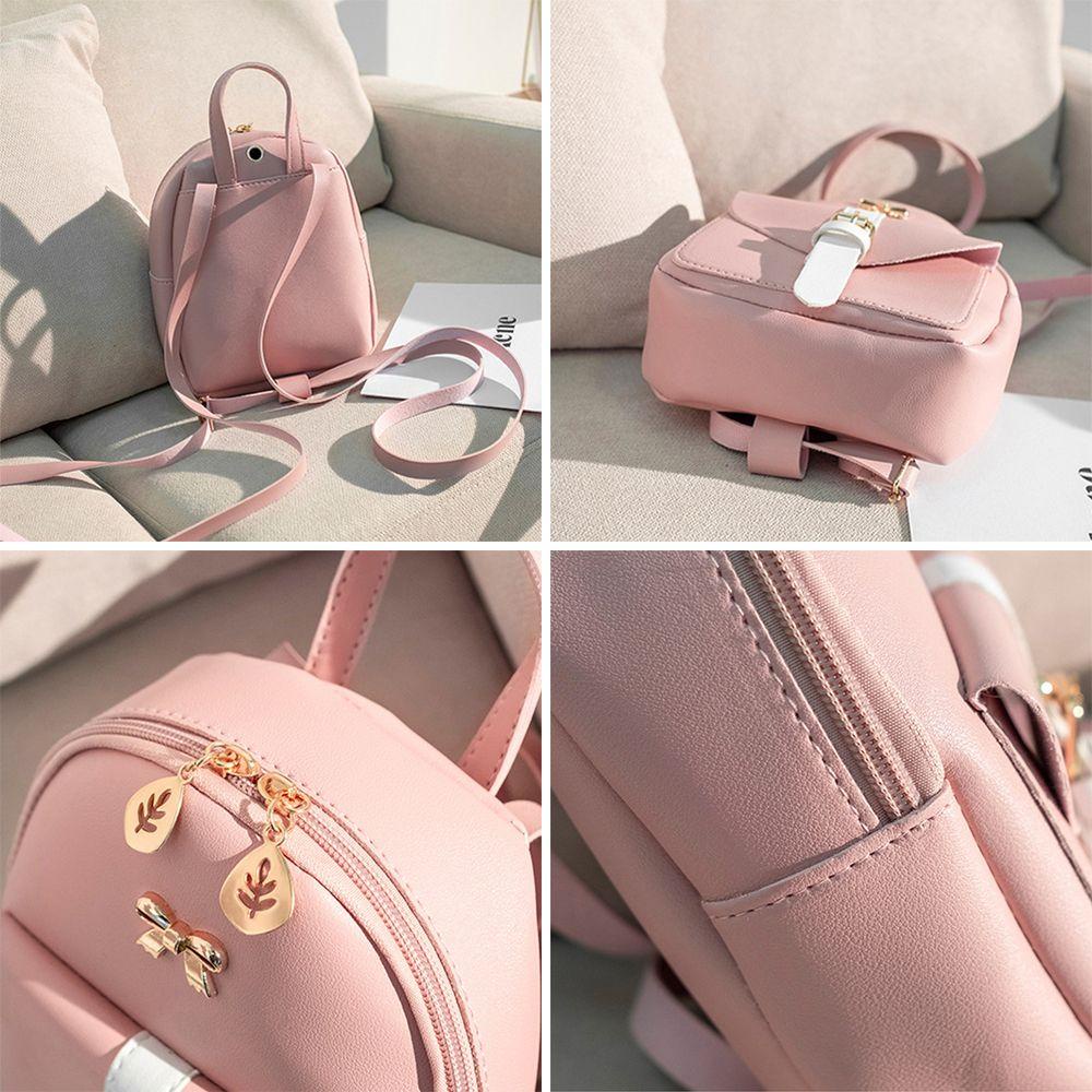 Ba Lô Da PU Mini Nhiều Màu Sắc Dễ Thương Cho Nữ