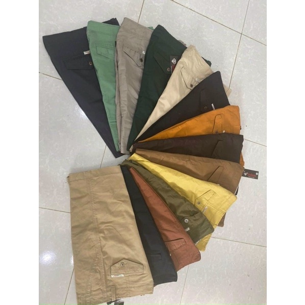 QUẦN SHORT NAM - kaki thời trang nam chất liệu cotton mềm mịn, quần sọt kaki ngang gối thoáng mát QK04p