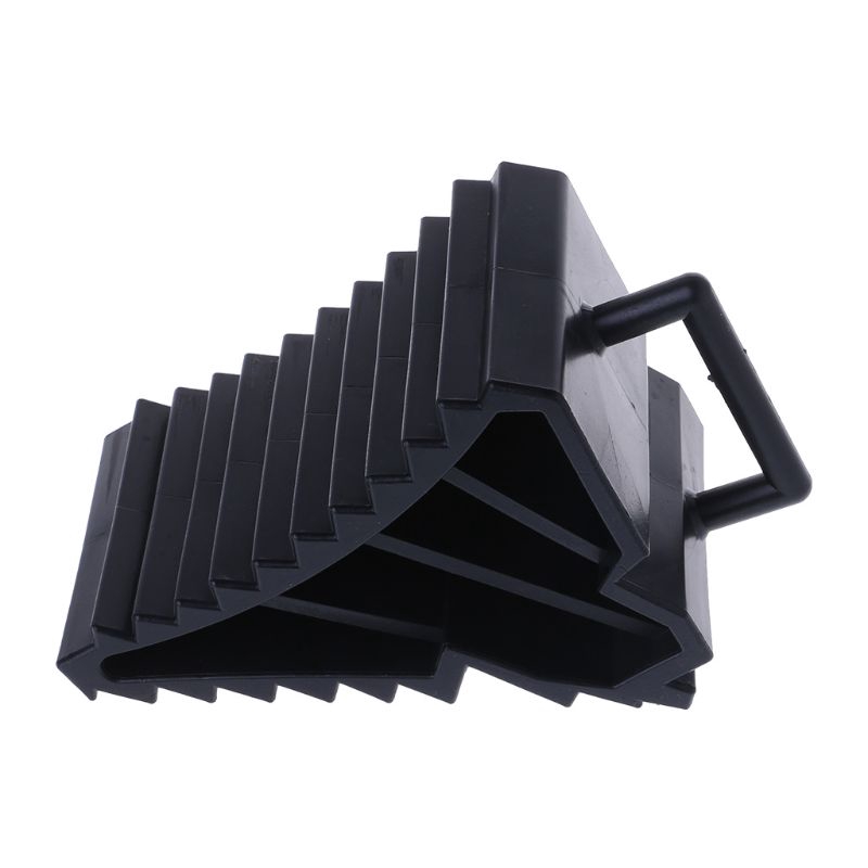 Bộ 2 Miếng Chặn Lốp Xe Hơi Chống Trượt Màu Đen