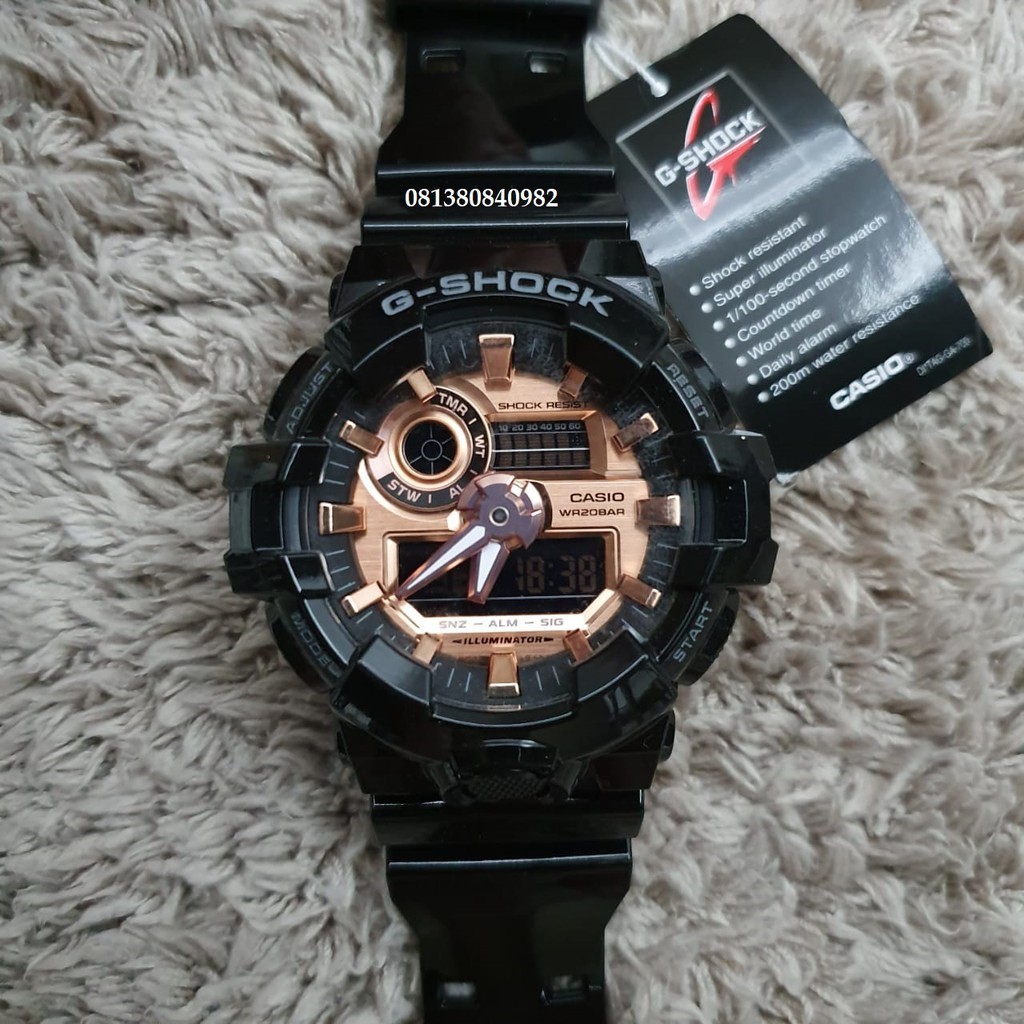Đồng Hồ Casio Nam Dây Nhựa GSHOCK GA-700MMC-1ADR Chính Hãng