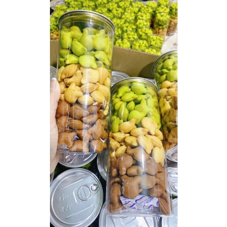 Bánh gấu nhân kem mix 3 vị lon lớn siêu chất lượng, thơm ngon, béo ngậy, đồ ăn vặt tuổi thơ - Ăn vặt Thi Thi