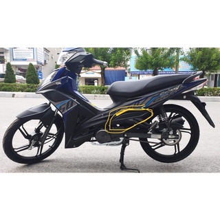 Cốp hông đen nhám xe sym Galaxy 50cc