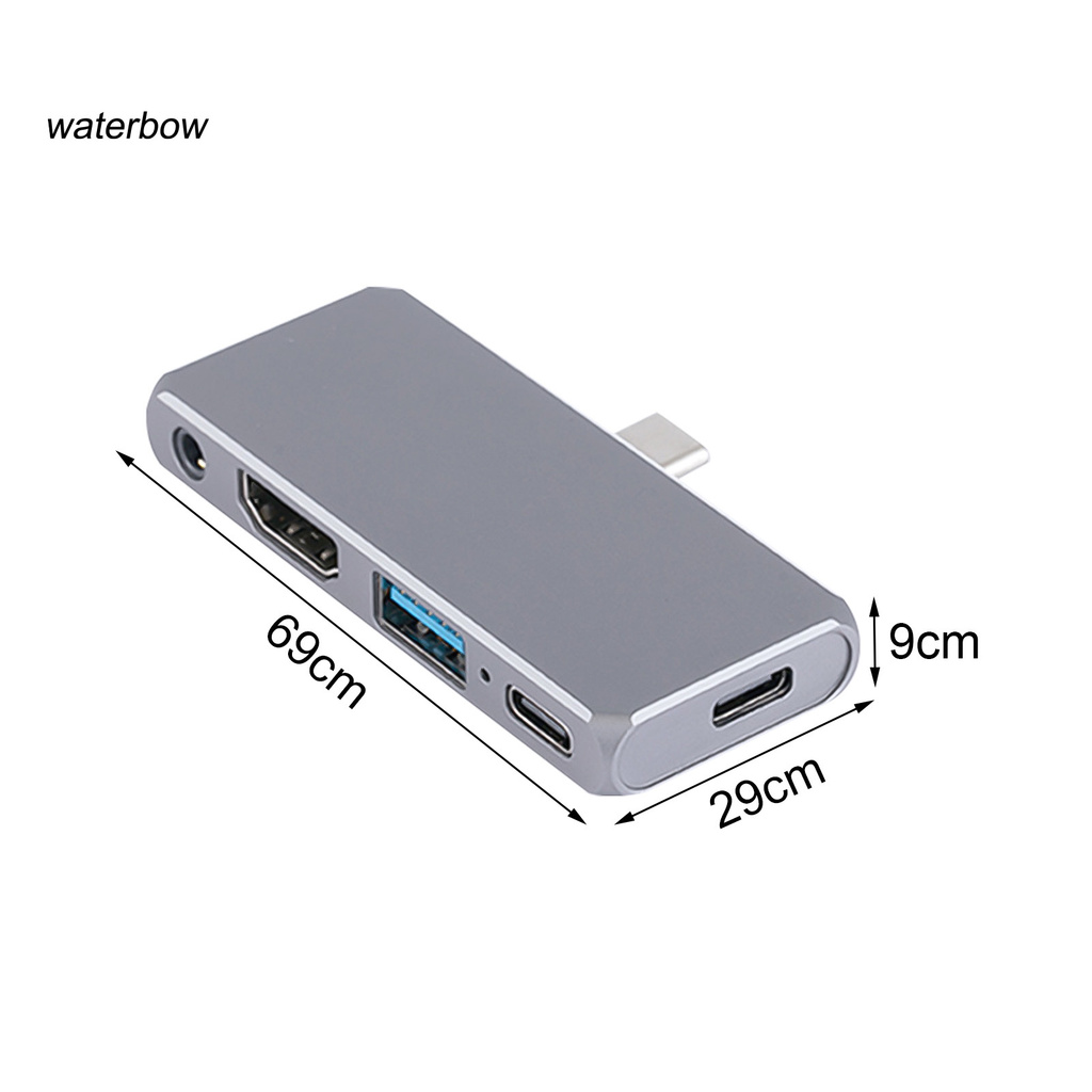 ww 5-in-1 USB-C Hub to HDMI-compatible 4K Type-C Docking Station Converter Adapter for Nintendo Switch Mobile Phone