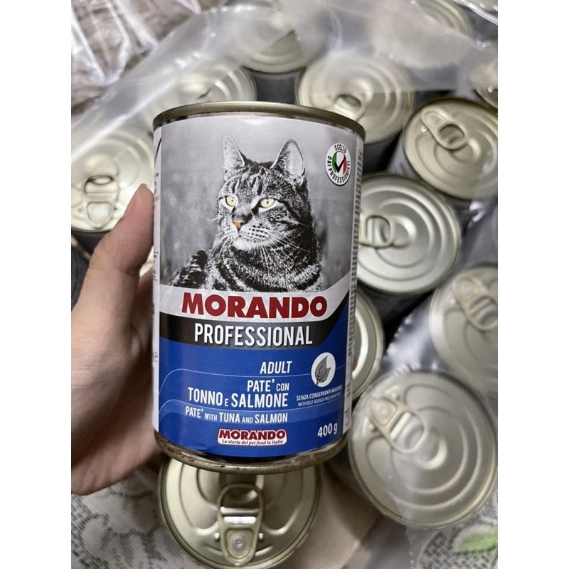 Pate cho mèo Morando miglior gatto lon 400g , thức ăn tăng cân Con Mèo Xiêm