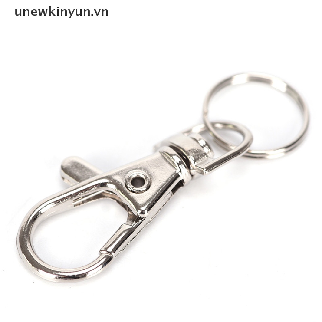 Set 10 Móc Khóa Tôm Hùm Bạc Có Thể Xoay Được Set 10 Móc Khóa Màu Bạc Đa Năng Tiện Dụng Mới 10 Cái / Lốc