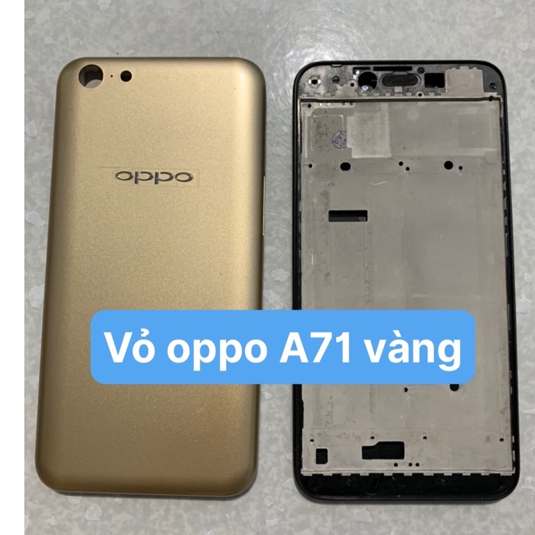 Bộ vỏ zin new Oppo A71 - gồm lưng, sườn và phím bấm