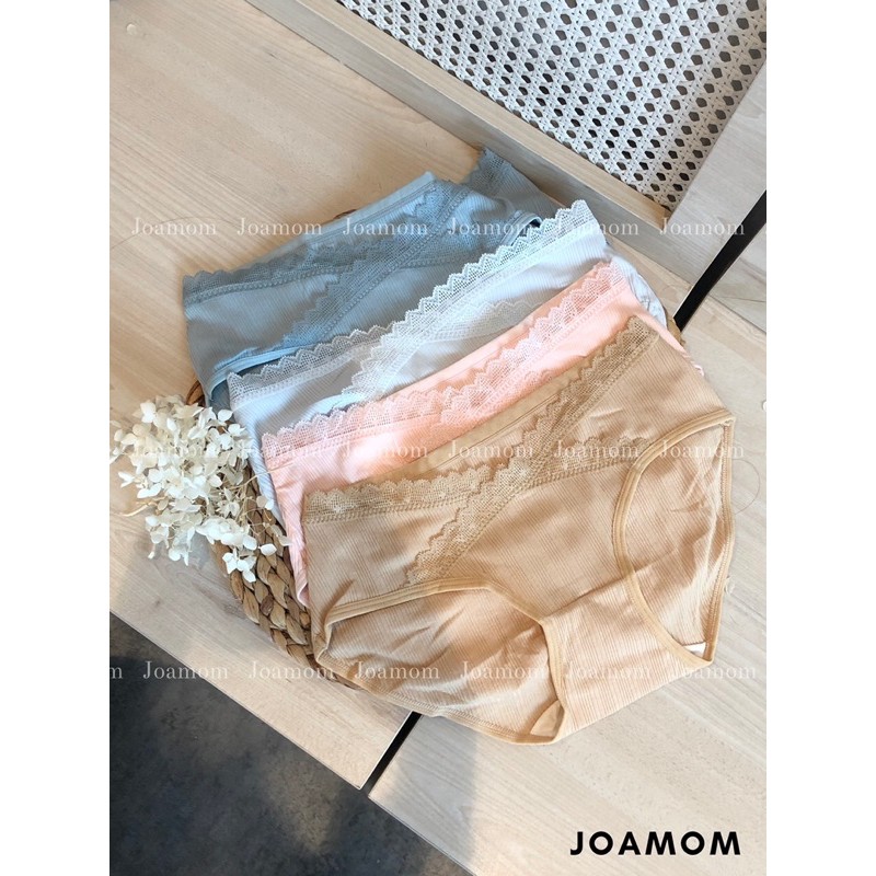 Quần Lót Bầu Cotton Tăm Viền Ren Siêu Co Giãn Thoải Mái QL008
