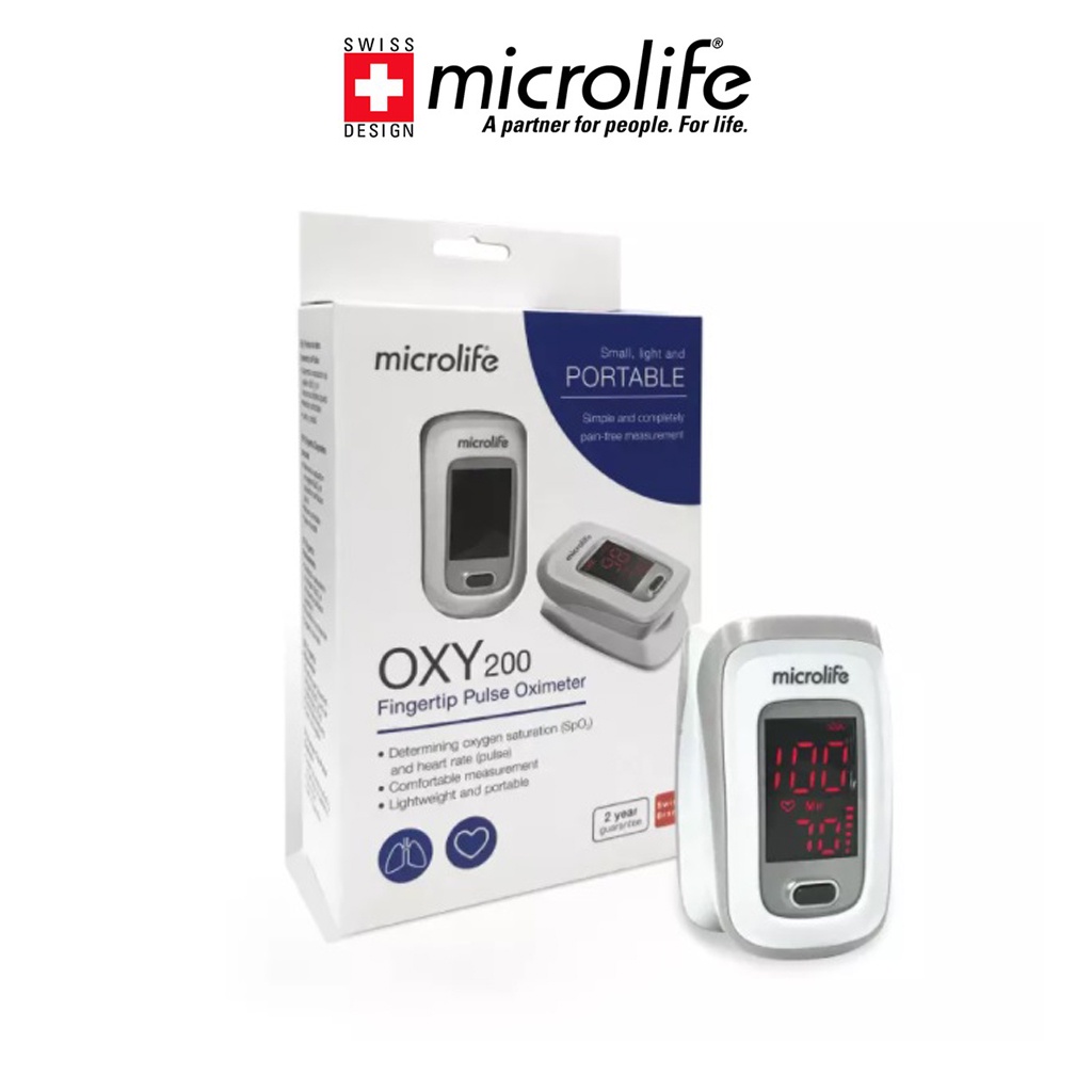 Máy đo nồng độ oxi trong máu microlife oxy200 | Thương Hiệu Thụy Sỹ - Bảo Hành 24 Tháng