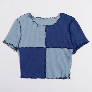 Áo thun gân màu pastel #S31