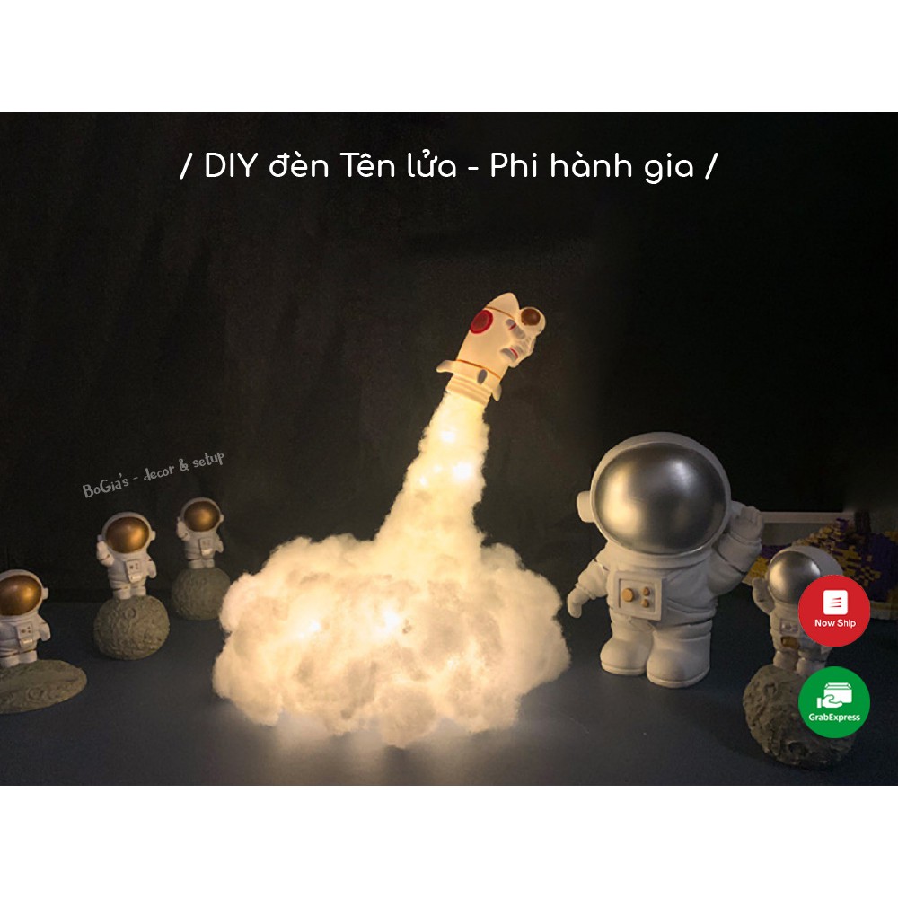 DIY | Đèn Phi hành gia Tên lửa độc đáo, sáng tạo - đèn ngủ trang trí