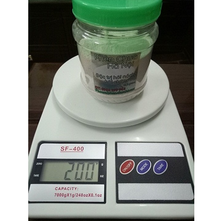 Bột Phèn Chua Hà Nội trị hôi nách, hôi chân hộp 200 Gram