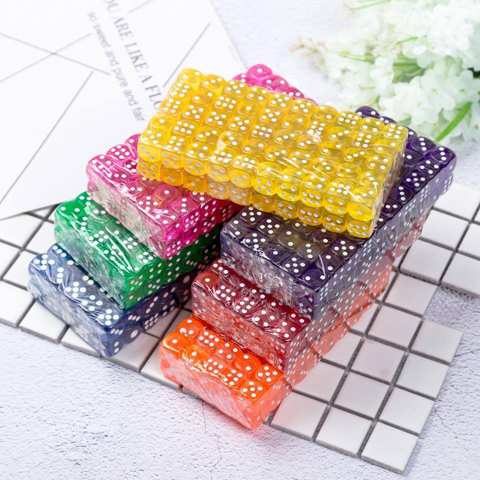 DICE NHỰA CỨNG  ( SET 10 VIÊN )