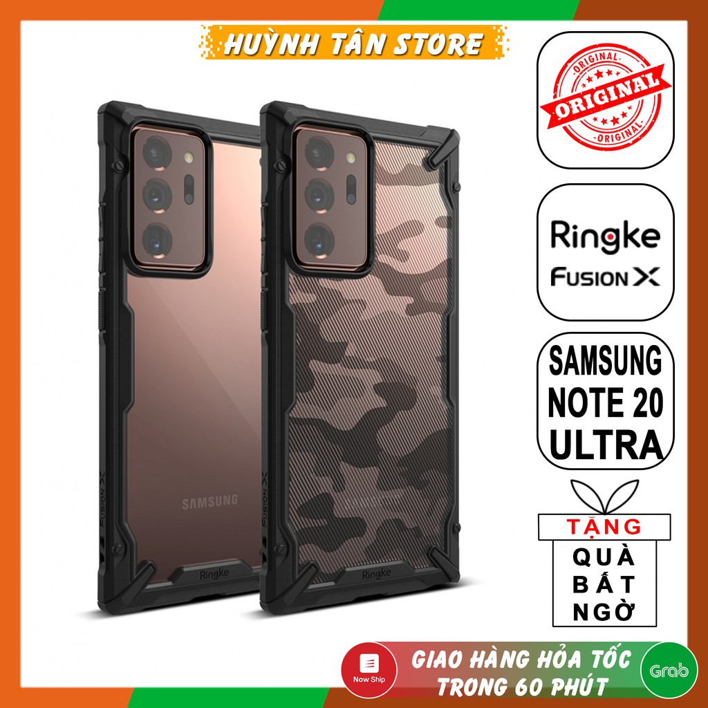 Ốp lưng Samsung Galaxy S21 Fe,S20,S21+,S21 Ultra,Note 20 Ultra 5G chống sốc Ringke Fusion X chính hãng Korea