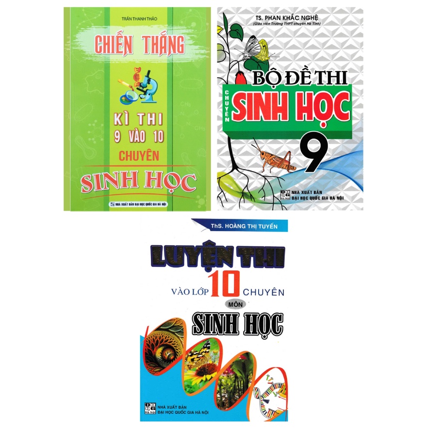Sách - Combo Luyện Thi Vào Lớp 10 Chuyên Sinh Học (Bộ 3 Cuốn)