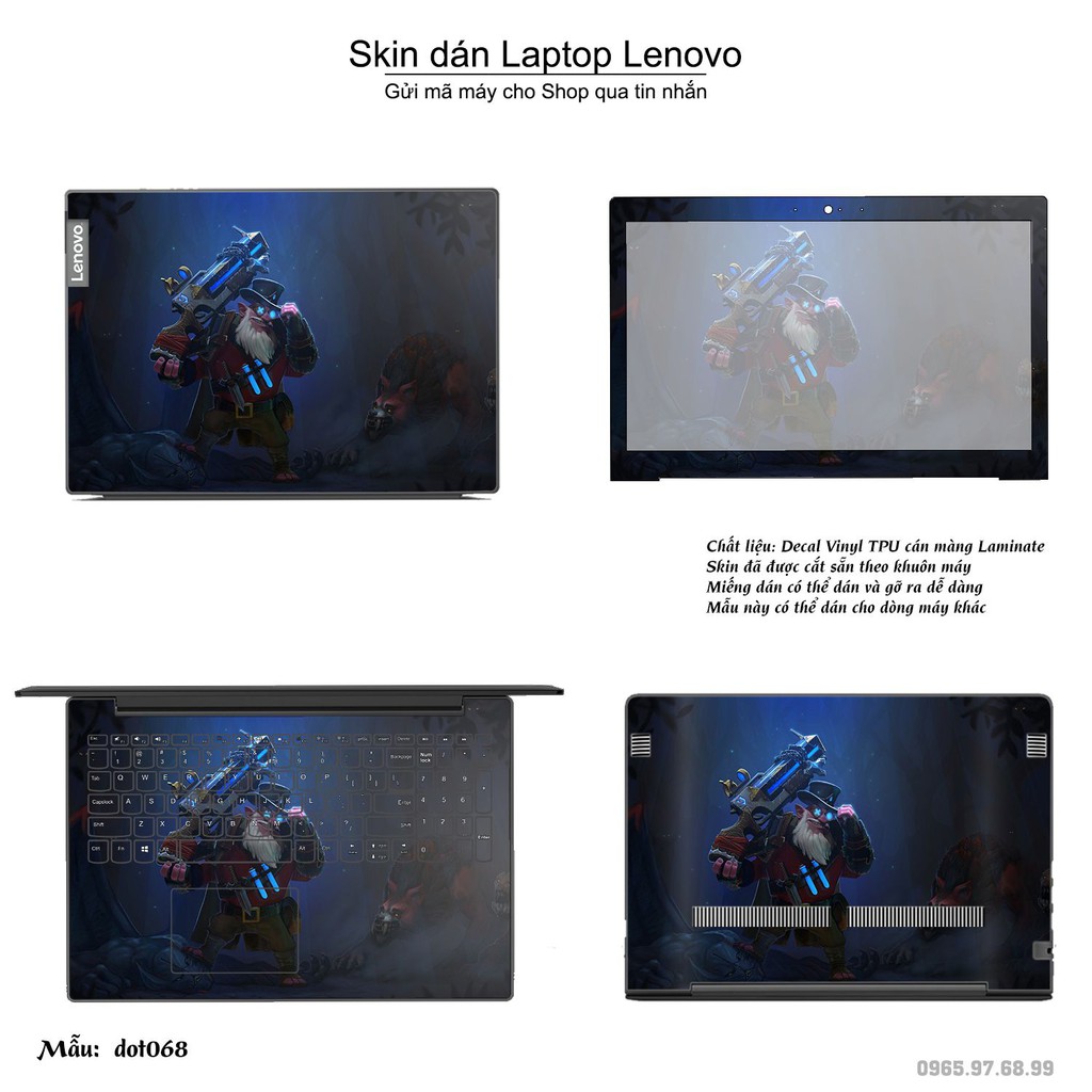 Skin dán Laptop Lenovo in hình Dota 2 nhiều mẫu 12 (inbox mã máy cho Shop)