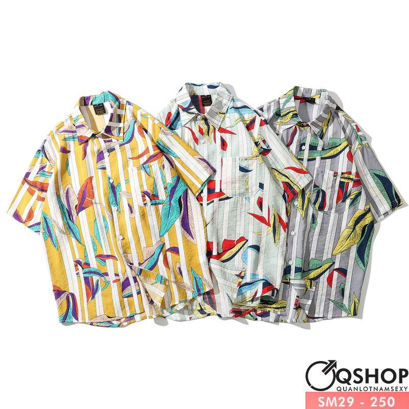 ÁO SƠ MI ĐI BIỂN NAM FORM RỘNG SM29