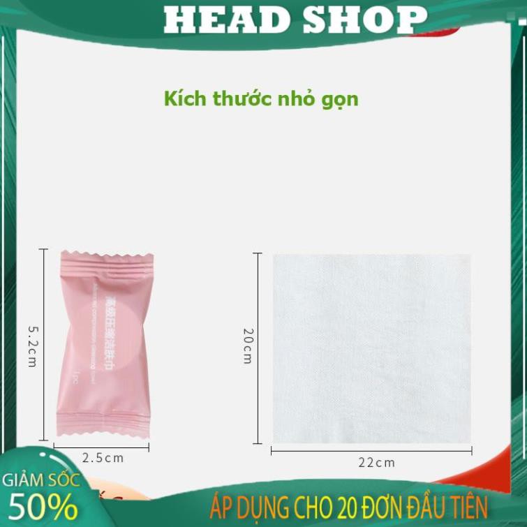 Khăn giấy nén hình viên kẹo bỏ túi du lịch vải cotton KN13 HEADSHOP