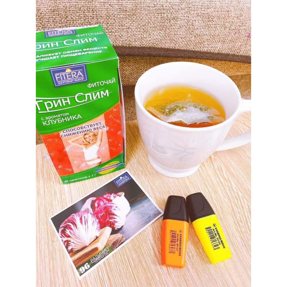 Trà hoa quả Fitera Nga thanh lọc cơ thể hộp 30 gói