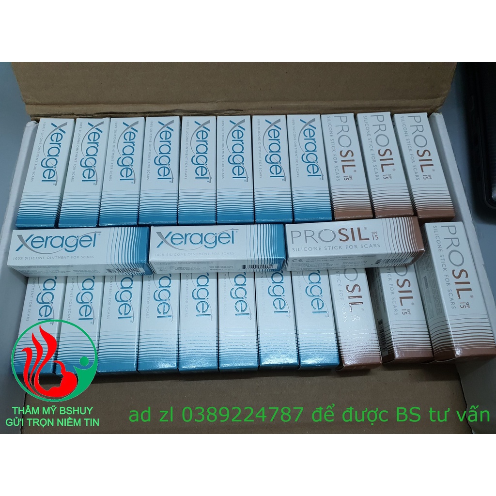 Gel giảm sẹo xeragel chính hãng biodermis 100% silicone