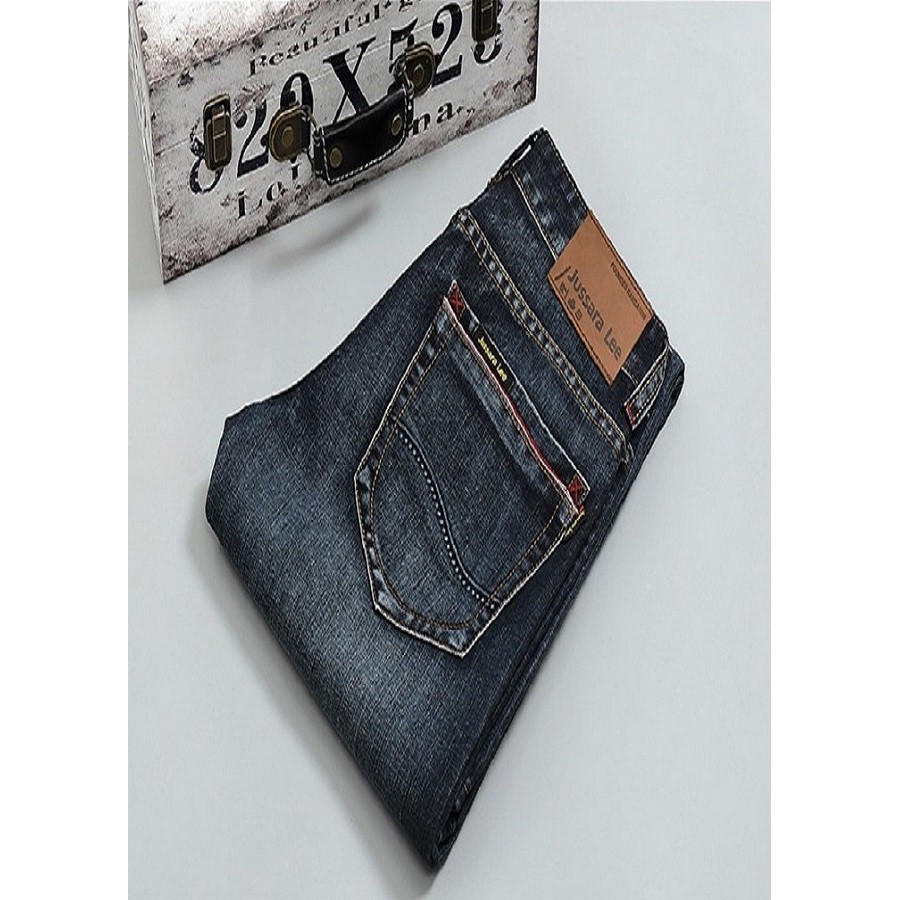 Quần Jeans Nam ống suông co giãn wax nhẹ phong cách trẻ trung