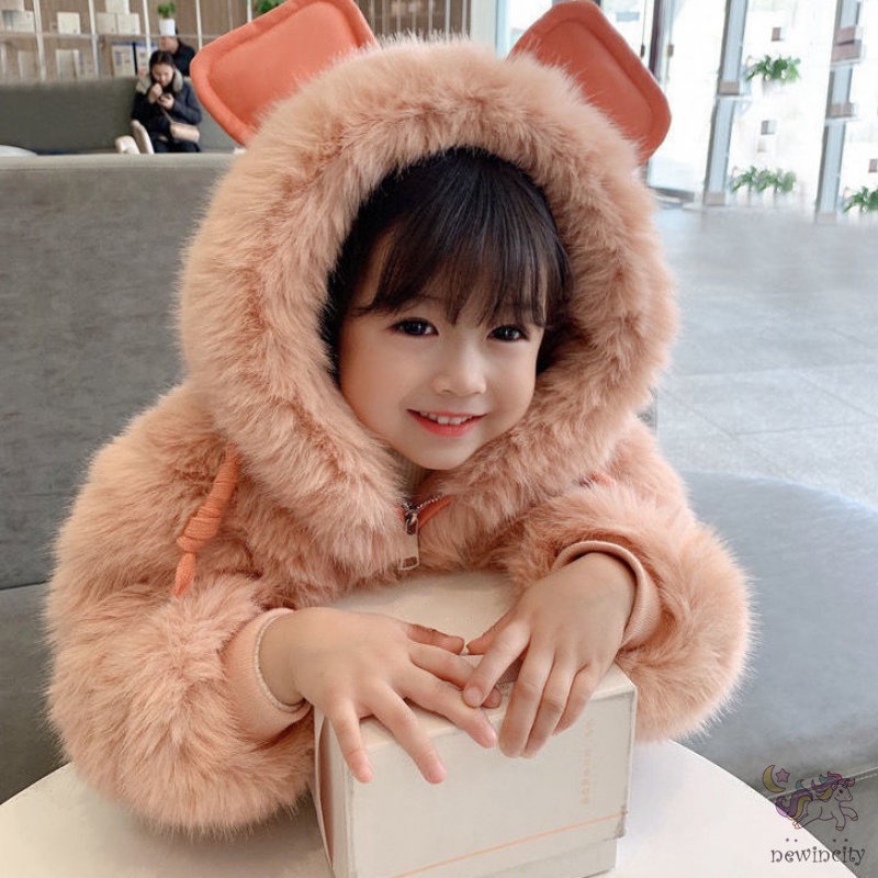 Áo khoác nhung dày phong cách công chúa thời trang xinh xắn cho bé gái