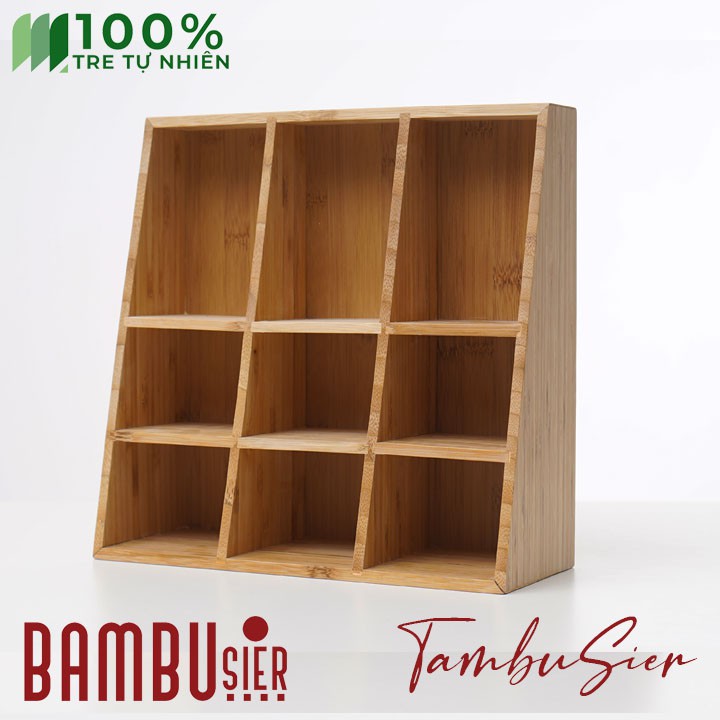 [BAMBOO] Kệ mỹ phẩm trang sức bằng tre 3 tầng tiện ích - khay để đồ trang sức mỹ phẩm đa năng cao cấp [B-AUSTIN-09]