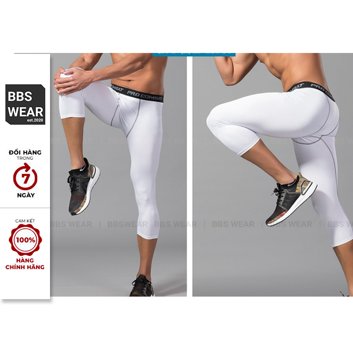 Quần Legging 3/4 Nam BSS WEAR - Quần Thể Thao Nam Lửng Chuyên GYM Bóng Rổ Bóng Đá ...