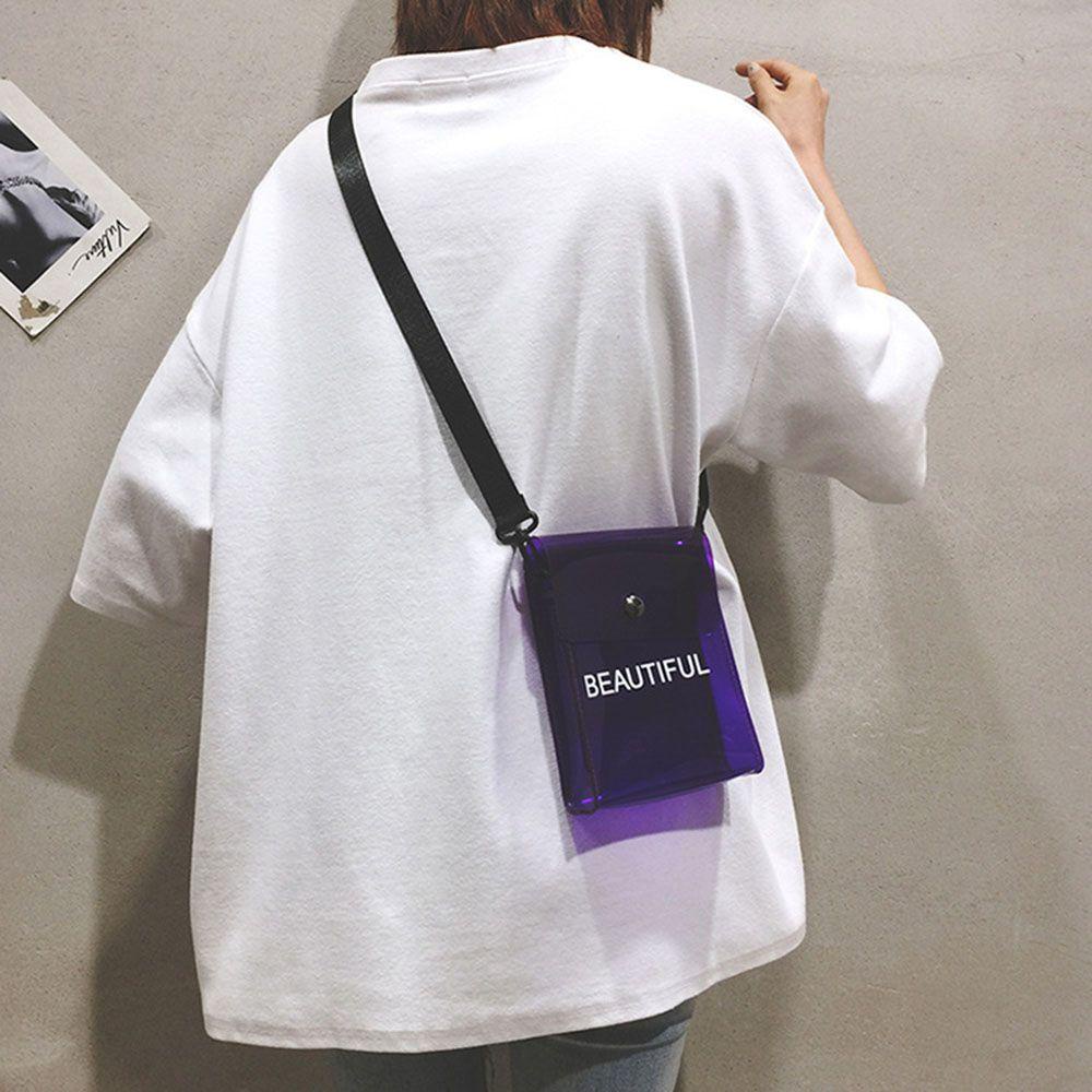 Túi Đeo Chéo Trong Suốt Đựng Điện Thoại Thời Trang Dành Cho Nữ