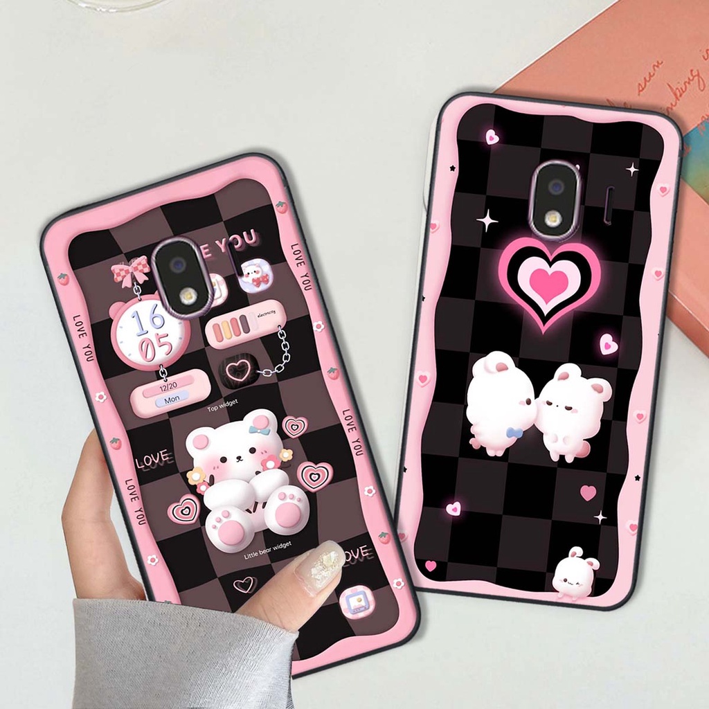 Ốp lưng Samsung J4 / J4 2018 in hình gấu cute,bò sữa 3D cute dễ thương bảo vệ điện thoại.