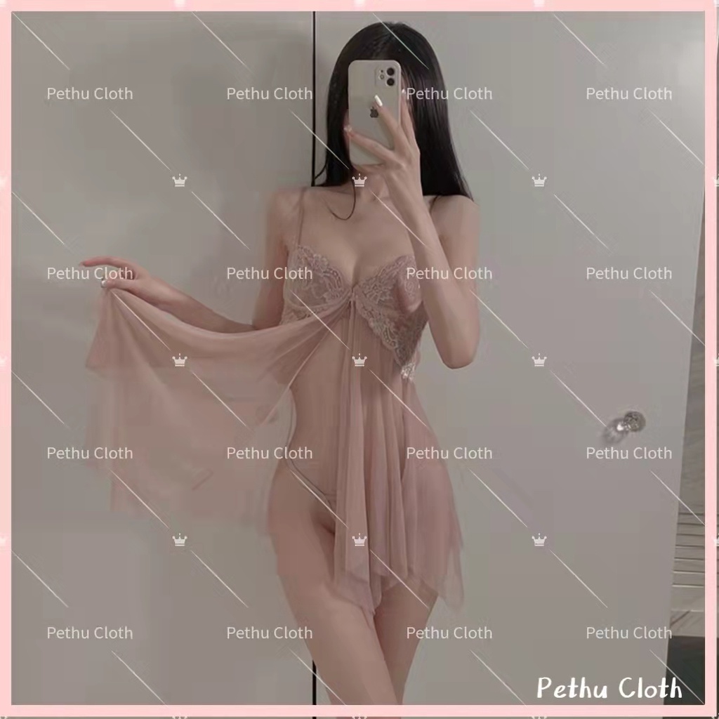 （Q1,HCM) có quần lót Váy ngủ 2 dây sexy có gọng cao cấp đầm ngủ gợi cảm kèm chip xinh xắn 40-65kg--010