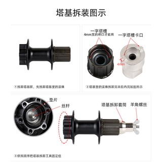 Vam tháo cối líp thả xe đạp chất liệu thép