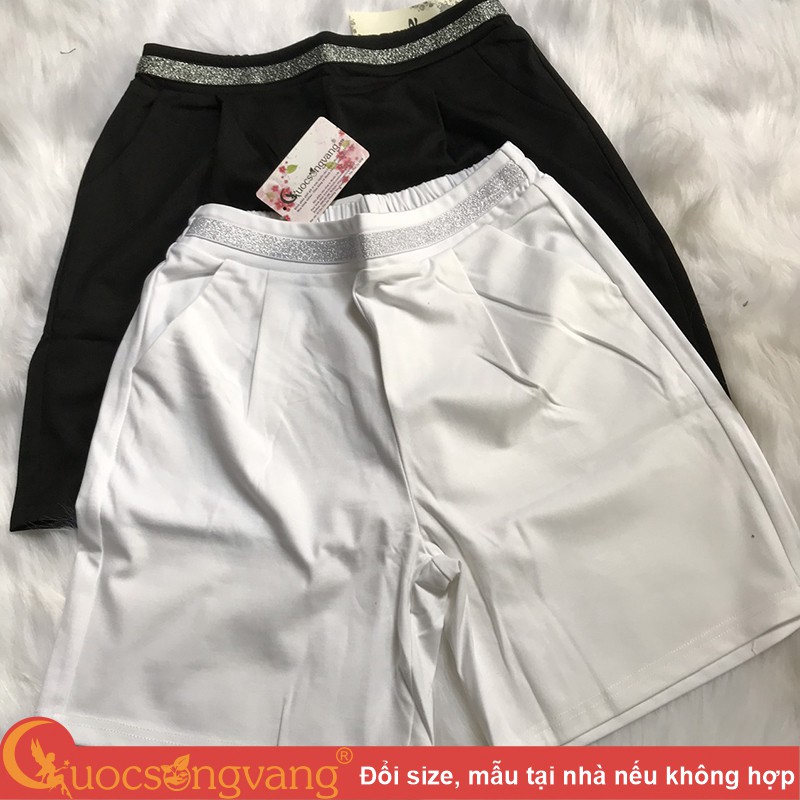 Quần short nữ lưng cao quần lửng nữ eo thun GLQ152 Cuocsongvang