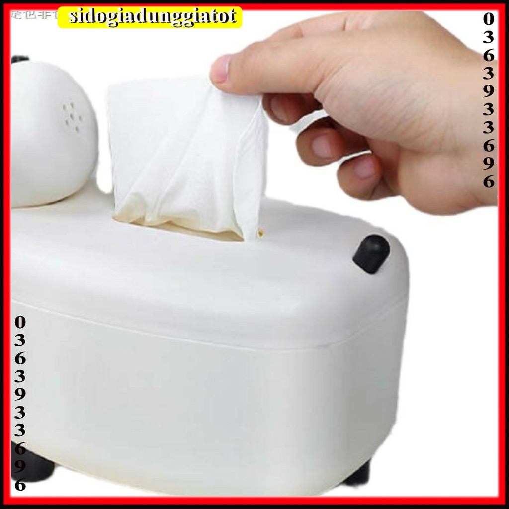 Hộp đựng giấy khăn lau hình bò sữa đáng yêu - SĐGDGT
