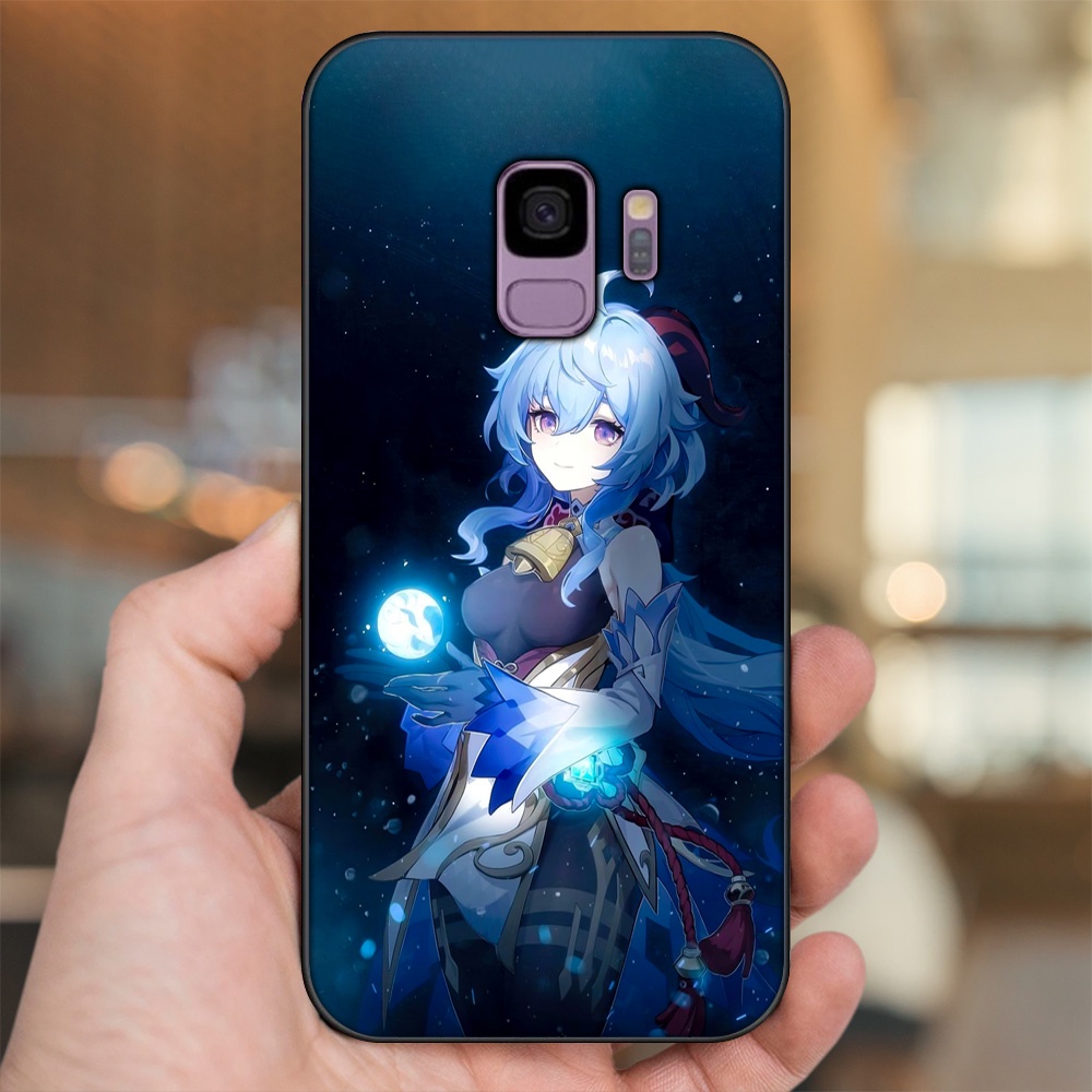 Ốp lưng Samsung S9 viền đen in hình Ganyu Genshin Impact