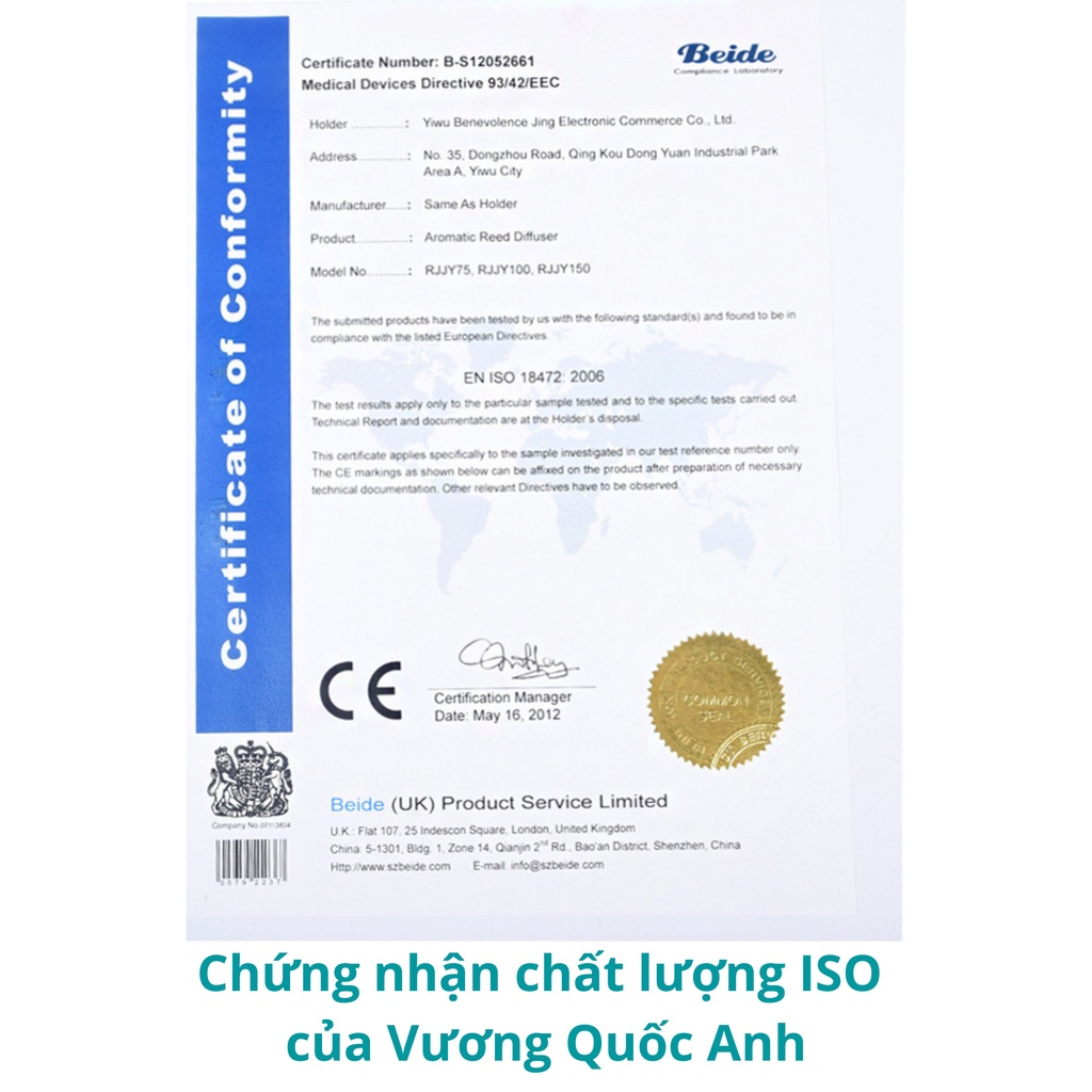 Tinh Dầu Thơm Phòng Lọ Khuếch Tán Nước Hoa WIACHNN Thơm Để Phòng Thiên Nhiên Thơm Phòng Ngủ 100ML KT02