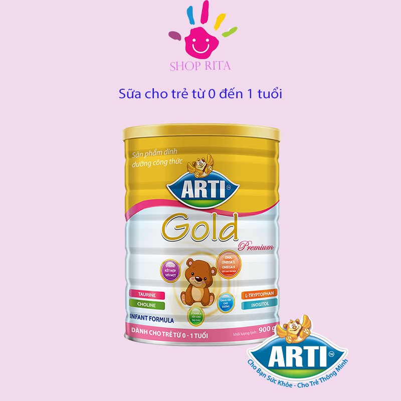 (Siêu rẻ) Sữa Arti Gold Premium Infant Formula 900G - NPP chính hãng