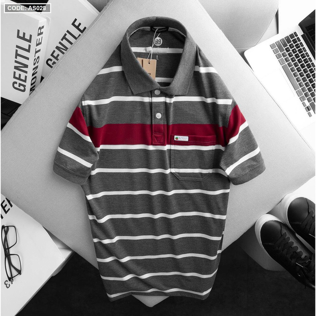 Áo polo thun nam trung niên có túi  vải cotton xuất xịn , from chuẩn lịch lãm nhiều màu- P015 | BigBuy360 - bigbuy360.vn