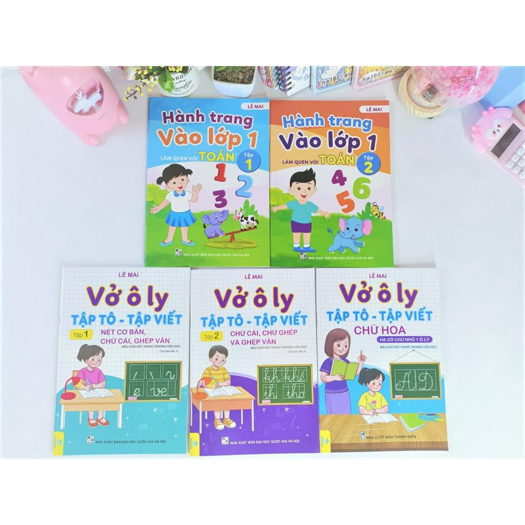 Sách - Combo 5 cuốn Vở Ô Ly Tập Tô - Tập Viết, Hành trang vào lớp 1  - Ndbooks