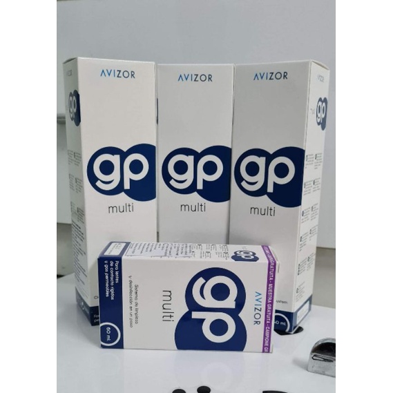 [Tặng 1 lọ 60ml] Combo 3 lọ dung dịch ngâm kính áp tròng cứng Avizor GP multi 240ml