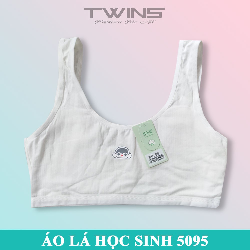 Áo lá học sinh cotton 2 lớp đệm hình SD5095 cho bé gái mới lớn dậy thì cấp 1, cấp 2, cấp 3 mềm mịn thoáng mát