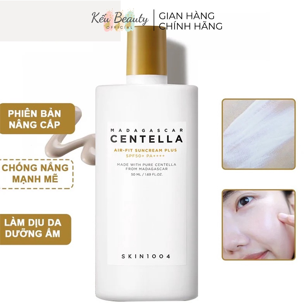 Kem Chống Nắng Dưỡng Da & Ngừa Mụn Skin1004 Madagascar Centella Air-fit Suncream Plus SPF50+ PA++++ 50ml