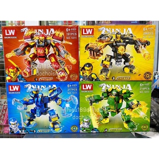 Bộ lắp ráp xếp hình lego ninjago no.1011 : robot người máy của các ninja