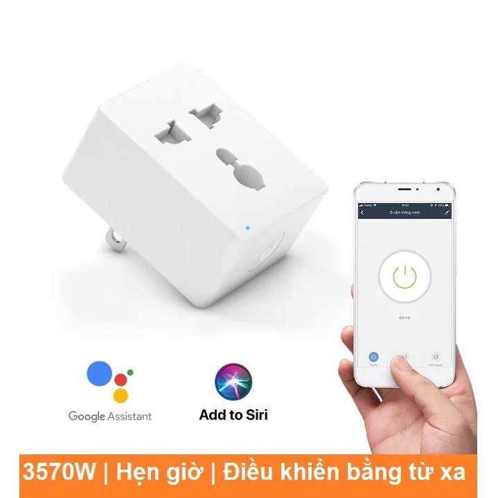 Ổ cắm thông minh QCT kết nối Wifi qua app QCT Smart