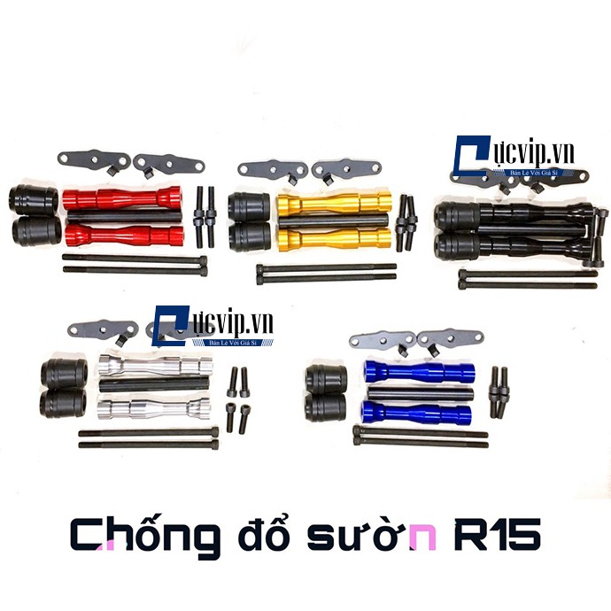 Chống Đổ Sườn Xe R15 V3 V2 Nhôm CNC Đẳng Cấp MS1796