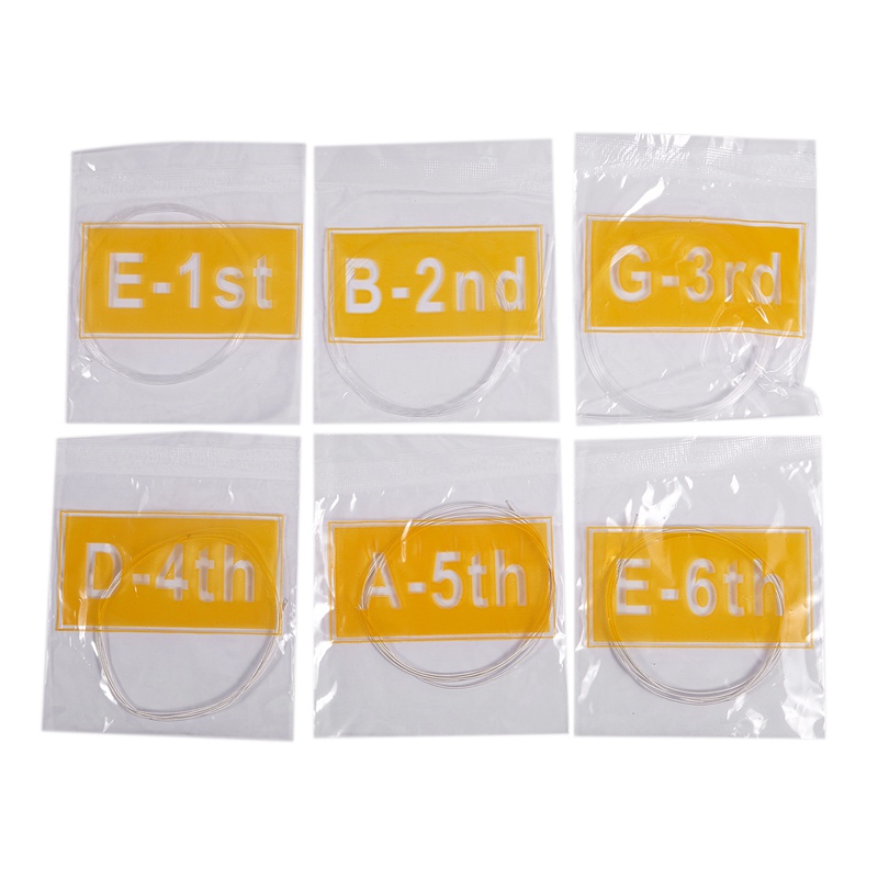 Set 12 Dây Đàn Guitar Bằng Nilon Mạ Bạc Siêu Nhẹ