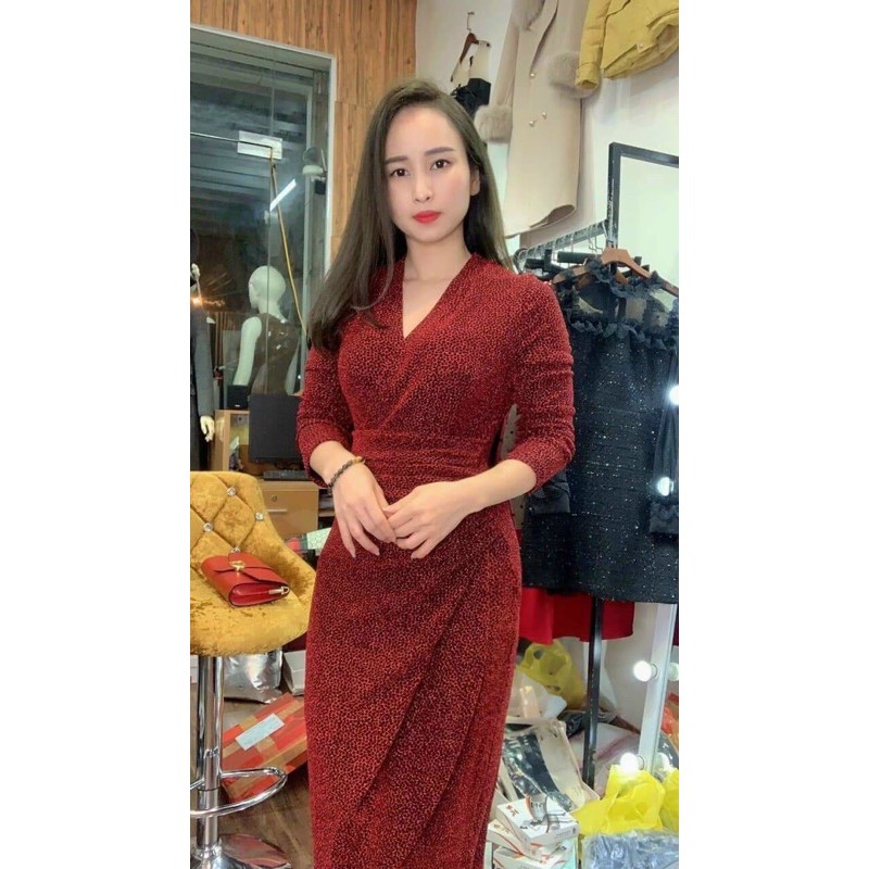 VÁY BODY NHŨ CỔ V