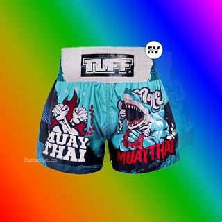 Quần tuff muay thai boxing shorts - cá xanh