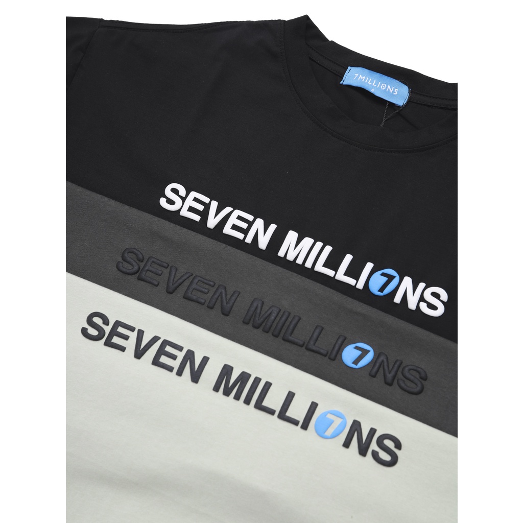 Áo Thun Unisex Cổ Tròn 7MILLIONS Helvetica - 5 Màu - 100% Cotton 2 chiều - Form Oversize